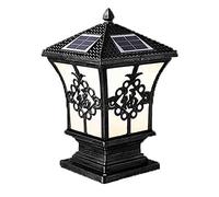 Capuchon de lampe colonne d'extérieur, Po C La Ca Alumin Ru Bron Fini Outdo Colu Pedest Lig Rust Pill Lante f De Pat Decor(Dark,30CM)