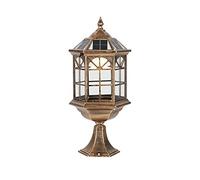 Capuchon de lampe colonne d'extérieur, Sol Power Cap Ener Savi Lante Lam Alumin Gla Colu Ligh Compatib wi Fen De Pat - Bron,Chandeli C
