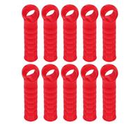 Capuchon de Manche à Balai 22mm en Plastique Rouge 10 Pcs