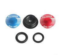 Capuchon de manivelle de vélo en alliage d'aluminium pour vélo de route et VTT, pédalier creux intégré, installation latérale (noir)