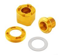 Capuchon de manivelle de vélo et kit d'outils de démontage pour pédalier Sram pour pédalier Dub Bb30, vis de manivelle en alliage d'aluminium 6061 avec joint pour Nx, Gx, Xx1 pour Force (doré)