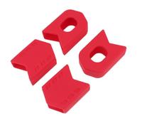 Capuchon de Manivelle Set de Set de Pièces Lot de 4 Rouge en Silicone | Bras de Pédalier Vtt et Vélo Pliant, , Résistant à L’huile, Usage Longue Durée