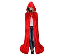 Capuchon de manteau d'Halloween - Costume de vampire en velours, mat cosplay léger silhouette | Cape de velours unisexe pour adultes Femmes Hommes Costume Halloween Party Cosplay Ma
