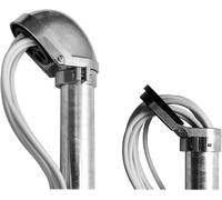 Capuchon de mât avec passe-câble en aluminium pour support de chevrons SAT Support mural Diamètre 48-52 mm Aluminium