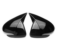 Capuchon de Miroir de Boîtier Pour Accent Pour Solaris Pour I30 2017-2022 Autocollant De Garniture Extérieure Pour Rétroviseur Latéral Porte(With Light Black)