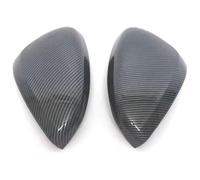 Capuchon de Miroir de Boîtier Pour Peugeot 208 2008 2012-2018 Pour C3 2016-2020 Couvercle De Rétroviseur Latéral Voiture Capuchon D'aile Boîtier Porte Extérieure Garniture Coque(Carbon Look)