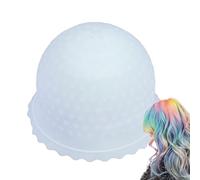 Capuchon De Mise En Évidence En Silicone - Capuchons De Glaçage Pour Mettre En Valeur Les Cheveux | Chapeau De Cheveux Perforé Avec Aiguille | Casquette De Teinture Capillaire Réutilisable | Capuchons