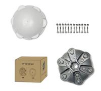 Capuchon de moyeu d'éolienne, kit d'accessoires d'éolienne DIY, installation horizontale, 6 Hub