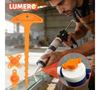 Capuchon de nettoyage pour buse de mastic, nettoyant universel pour buse de colle, empêche le séchage pour les tubes de mastic en verre, taille standard, outil de bricolage Combo 6