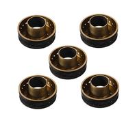 Capuchon de Noyau Robuste pour Petits Brûleurs à Gaz en Cuivre, Lot de 5 | Centre en Cuivre pour Cuisinière à Gaz, Couvre-brûleur Or, Usage la Cuisine