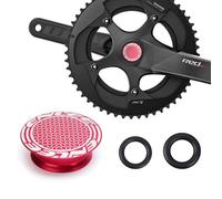 Capuchon de pédalier de vélo en alliage d'aluminium pour Shimano XT, pour pédalier de pédalier de vélo de route et VTT (rouge)