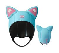 Capuchon de plongée sous-marine avec oreilles de chat - bouchon de natation en néoprène isolé pour la plongée et les sports nautiques | Coiffe thermique confortable pour kayak, plongée gratuite et