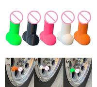 Capuchon De Pneu En Forme De Penix_Prank, Tige De Valve De Pneu De Roue De Voiture Lumineuse Couverture P31b