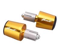 Capuchon de poignées de Guidon de Moto, Poids d'extrémité de Barre de poignée Anti-Vibration, Bouchon argenté CB400 CBR CB 500 600 CBF600 Hornet 600(Or)
