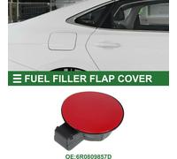 Capuchon De Porte De Réservoir De Carburant Pour Volkswagen Polo 2011-2018 Couvercle De Trappe De Remplissage De Carburant Type De Clip No.6R0809857D Rouge Abs