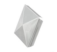 Capuchon de poteau carré en acier inoxydable galvanisé avec design pyramidal, offrant une protection améliorée et un revêtement sûr pour vos poteaux (1 pièce de 60 mm)