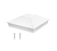 Capuchon de poteau de 10,2 x 10,2 cm pour poteaux de clôture en bois, imperméable et résistant aux intempéries, protection en plastique PP contre les éléments extérieurs (1 pièce)