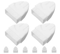 Capuchon de Poteau de Clôture 20 X 10 Pièces en Plastique Blanc