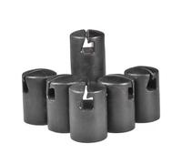 Capuchon de Poteau D'enceinte de Trampoline, Couverture Durable et Sûre pour Usage Domestique, Matériau en PVC Noir, Ensemble de 13 Pièces