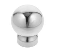 Capuchon de Poteau en Acier Inoxydable, Boule Creuse Décorative Argenté | Installation Rapide sans Outil, Finition Élégante, pour Garde-corps et Poteaux de Portail, Usage Extérieur