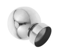 Capuchon de Poteau en Acier Inoxydable, Boule Creuse Décorative | Finition Argentée, Protection D’extrémité Sécurisée, pour Poteaux D’escalier et Clôtures, Usage Bricolage