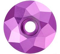 Capuchon de potence CNC en alliage d'aluminium pour vélo de route et VTT avec finition galvanisée et PVD (violet)