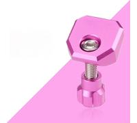 Capuchon de potence de vélo pliable Pince à dégagement rapide Compatible avec la série P8/P10 usiné CNC Finition anodisée légère (magenta)