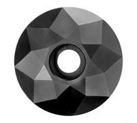 Capuchon de potence pour vélo de montagne et casque de vélo de route fabriqué en alliage d'aluminium usiné CNC avec bords et revêtement sous vide PVD (noir)