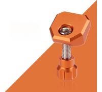 Capuchon de potence pour vélos pliants en aluminium CNC, finition anodisée, compatible avec les modèles P8 P10 et styles similaires (orange)