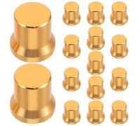 Capuchon de Potentiomètre Audio 15x15 MM, Bouton Chapeau Or | Console et Amplificateur, Prise en Main Améliorée, Usage Pro ou Maison, Finition Polie Élégante