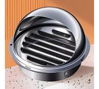 Capuchon de Protection Contre La Pluie,Capot de Cheminée avec Protection Contre Les Oiseaux,Cheminée Capot en Acier Inoxydable 304,Capuchon de Persienne Respirante Cuisine (130mm/5.1in)