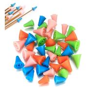 Capuchon de Protection de la Pointe de L'aiguille,Protecteurs de Point D'Aiguilles à Tricoter,Aiguilles de Protection Embouts Bouchons,pour Outils de Couture 2 Tailles(20 Pièces Petit+20 Pièces Grand)