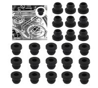 Capuchon de Protection en Caoutchouc, 24 Pièces Camping Car Pieds en Caoutchouc Antirouille Compatibles avec Les tiges Dometic, Smev Thetford et 5 mm pièces et accessoires pour camping-car