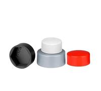 Capuchon de protection en plastique PE M4~M30, capuchon d'écrou, couvercle de vis hexagonale, capuchon décoratif(Black,14x10xM8-20pcs)