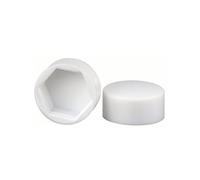 Capuchon de protection en plastique PE M4M5M6M8M10M12M14M16M18M20M24M27M30 Cache-écrou Vis hexagonale Capuchon décoratif(White,13x10xM8-20pcs)