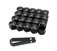 Capuchon de protection for tête de boulon d'écrou de roue(20Pcs black,17mm 20pcs)