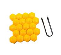 Capuchon de protection for tête de boulon d'écrou de roue(20Pcs yellow,21mm 20pcs)