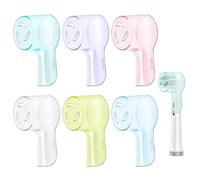 Capuchon de Protection pour Brossette Oral B iO - Lot de 6 Couvre-Têtes de Brosse à Dents Électrique - Étui Hygiénique Lavable Idéal pour Voyage et Maison - Compatible Série iO (Multicolore)