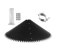 Capuchon de protection pour écureuil - Déflecteur durable avec ressort | Idéal pour les arbres, balcons, jardins, terrasses, terrasses, clôtures, stations alimentaires, empêche les écureuils et les