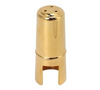 Capuchon de protection pour embout de saxophone |Le couvercle en métal empêche les rayures et les bosses |pour Sax & Clarinette/Alto/Ténor |Finition dorée robuste, faible poids (Soprano)