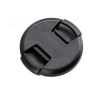 Capuchon de protection pour objectif d'appareil photo, design à pincement central en noir pour plusieurs tailles de 40,5 mm à 82 mm, matériau ABS pour un ajustement et une protection sécurisés