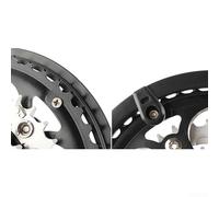 Capuchon de protection pour pédalier de vélo à 4 trous en plastique noir avec vis de montage pour M430 M590 M390 Diamètre intérieur 155 mm