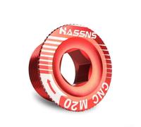 Capuchon de protection pour pédalier M19 M20 en alliage d'aluminium pour pédalier intégré PROWHEEL et Shiman0 (rouge M20)