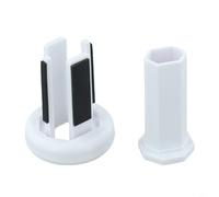 Capuchon de queue de hockey sur glace avec poignée absorbant les chocs, conçu pour prolonger la durée de vie de la tige par fissures et éclats à l'extrémité des fesses (noir)