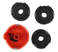 Capuchon de rechange avec 3 bobines de ligne d'alimentation automatique pour Black and Decker GL315 GL350 GL650 Garden Parts, accessoires de débroussailleuse pré-enroulée