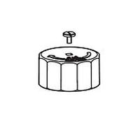 Bouchon de réglage Grünbeck avec vis de verrouillage 107671 pour MX DN 25 - 100 (A)