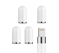 Capuchon de Remplacement et Adaptateur pour Apple Pencil 1st Generation (Lot de 4) Capuchon Protection pour Apple Pencil Stylet Capuchons de Rechange Capuchon dédié Accessoire