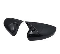 Capuchon de Rétroviseur Compatible Avec VW Pour Polo 5 Pour 6R Pour 6C 2014 2015 2016 2017 2018 Voiture Latéral Rétroviseur Coque Capuchon Brillant Klaxon Style Extérieur Pièces(Bright black)
