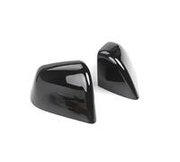Capuchon De Rétroviseur Coque De Protection Pour Rétroviseur Extérieur Pour Tesla Pour Model 3 Y 2017-2025 Motif Fibre De Carbone Noir Installation(Y Gloss black)