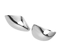 Capuchon de rétroviseur, couvercle de rétroviseur auto-adhésif brillant 2 pièces de remplacement chromé pour FIAT 500X 2014-2019 pour modification de voiture